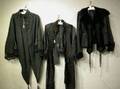 Three Victorian Embellished Black Capes and Jacket