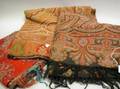 Four Woven Wool Paisley Shawls