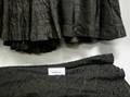 Nine Victorian Assorted Black Petticoats Skirts and a Blouse