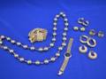 Group of Gold and Goldtone Jewelry and Wristwatches