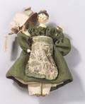Small Dressed Grodnertal Wooden Doll