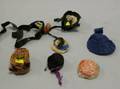 Lot of Seven Small Doll Hats and Bonnets