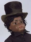Black Bisque Head Kestner in Fine Mans Outfit with Top Hat