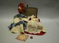 Small Trunk and 1890s Wardrobe for a Girl Doll