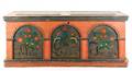 19th C German Polychrome Decorated Dowry Chest