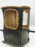 Black and Gilded Wood Model of a Sedan Chair