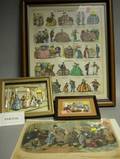 Ten Framed Miscellaneous Prints