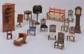 Lot of Fifteen Pieces of TynieToy Doll House Furniture