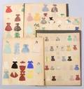 Six Early Childdone Handmade Paper Dolls