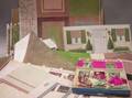 Two Paper Dollhouse Play Sets