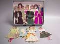 Lot of Fourteen Dolls with Handmade Tissue and Crepe Paper Clothing