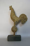 Full bodied rooster weathervane