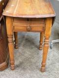 Late Victorian Walnut Dropleaf TwoDrawer Stand