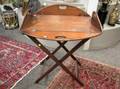 Georgian Mahogany Butlers Tray Table with Stand
