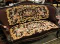 Victorian Rococo Revival Needlepoint Upholstered Walnut Sofa