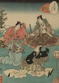 Kunisada A Scene from The Tale of Genji