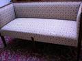 Edwardian Upholstered Mahogany Inlaid Settee
