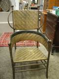Saratoga Springs Rustic Woven Splint Armchair