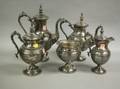 Fivepiece Rogers Smith  Co Silver Plate Tea and Coffee Service