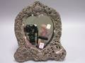 William Comyns British Silver Heartshaped Table Mirror
