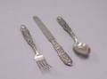 Tiffany  Co ThreePiece Sterling Silver Childs Flatware Set