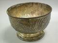 Early Victorian Sheffield Silver Repousse Punch Bowl