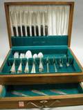 Fiftyfour Piece Gorham Sterling Silver Old French Pattern Flatware Set