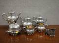 SixPiece Victorian Aesthetic Silver Plated Tea Service