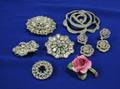 Group of Christian Dior Eisenberg Weiss and Other Paste Jewelry