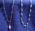 Two Contemporary 18kt Gold and Gemset Necklaces Susan Harris