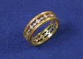 18kt Bicolor Gold and Diamond Band Cathy Waterman