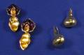 18kt Gold and Gemset Earpendants Gucci