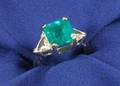 Emerald and Diamond Ring