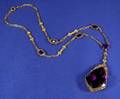 Victorian Amethyst Pendant Necklace