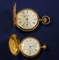 Two 14kt Gold Hunting Case Pocket Watches Elgin