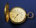 18kt Gold Hunting Case Decimal Chronograph Pocket Watch John Lecombe Liverpool