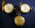 Three 18kt Gold Hunting Case Pocket Watches Le Locle