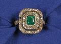 Antique Emerald and Diamond Ring