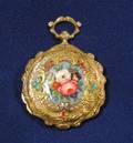 Antique 18kt Gold and Enamel Pendant Watch