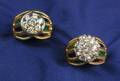 Two 18kt Gold Diamond and Enamel Rings