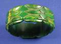 Marbled Cream Spinach Bakelite Bangle