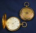 Two 18kt Gold Hunting Case Pocket Watches American Watch Co