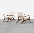 Vladimir Kagan   Contour lounge chairs pair