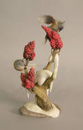 Boehm tufted titmice figure