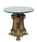 Malachite Veneered Center Table w Figural Mounts