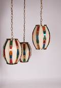 Multicolor Three Shade Ceiling Fixture