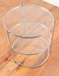Round ThreeTier Glass Top Table