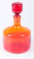 Blenko Amberina Glass Decanter
