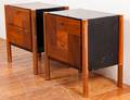 Rougier Brutalist Modern Nightstands Pair