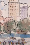 EA Evans Cityscape Watercolor